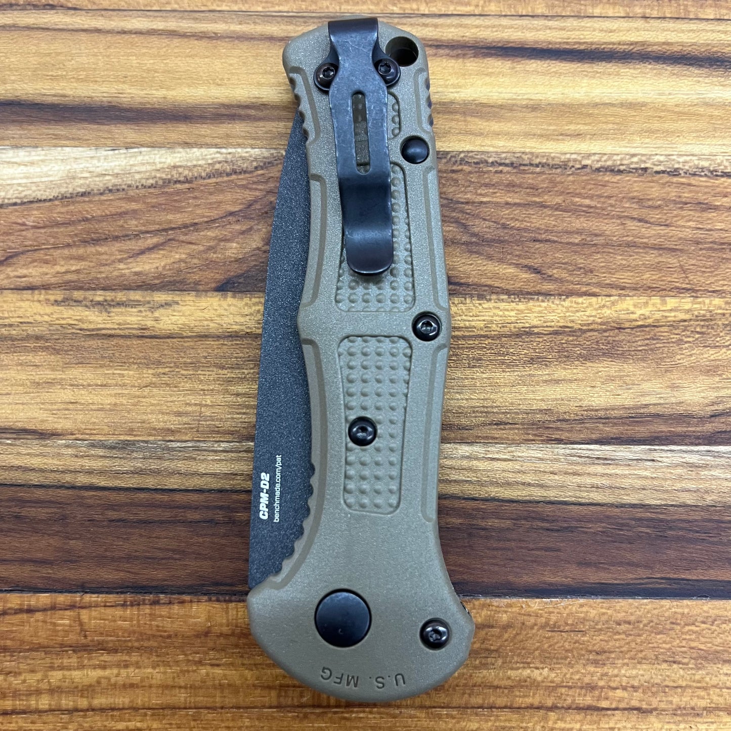 Benchmade Mini Claymore 3" Auto w/ Ranger Green Grivory Handle