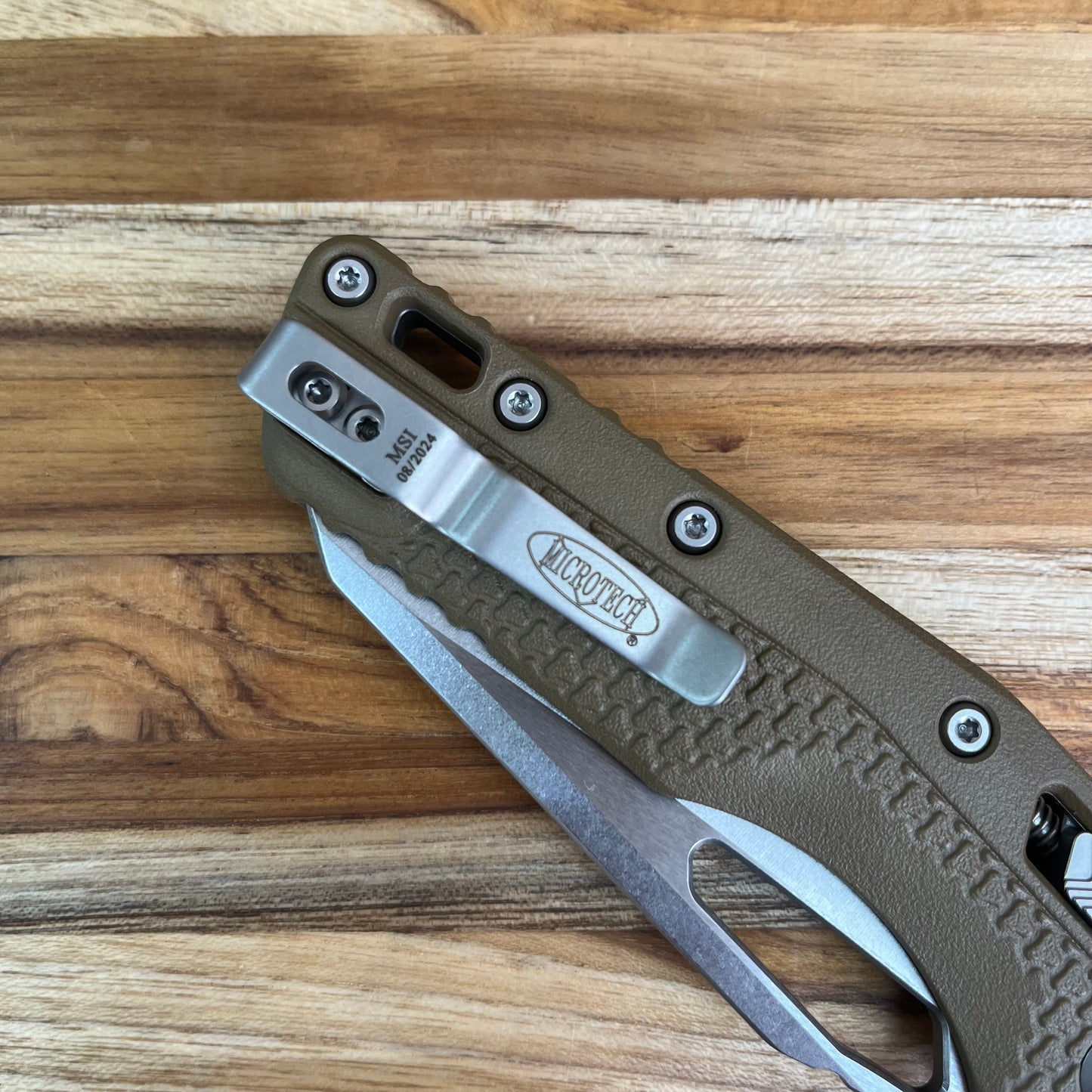 Microtech MSI 3.5" Folding Knife w/ RAM-LOK & Dark Earth Polymer