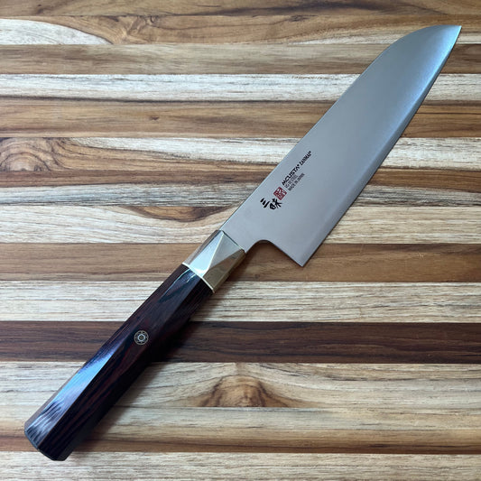 *DISCONTINUED* Mcusta Zanmai Supreme Twisted 180mm Santoku