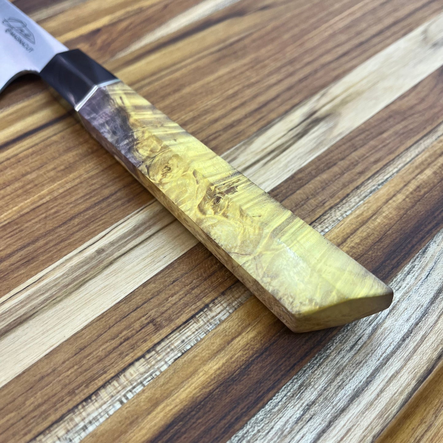Alfredo Faccipieri ONE 200mm (7.75") Gyuto w/ Yellow Maple Burl Handle