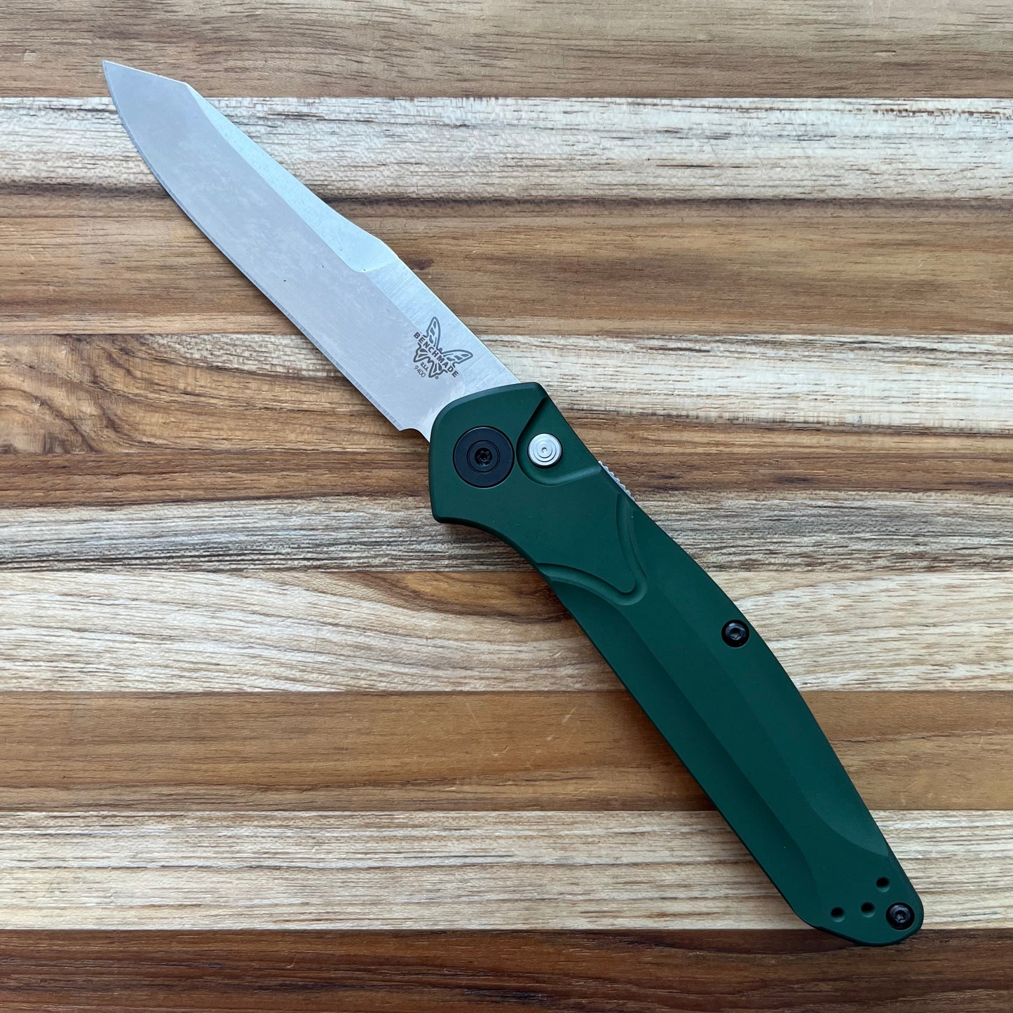 Benchmade Osborne 3.5" Auto w/ Green Aluminum Handle