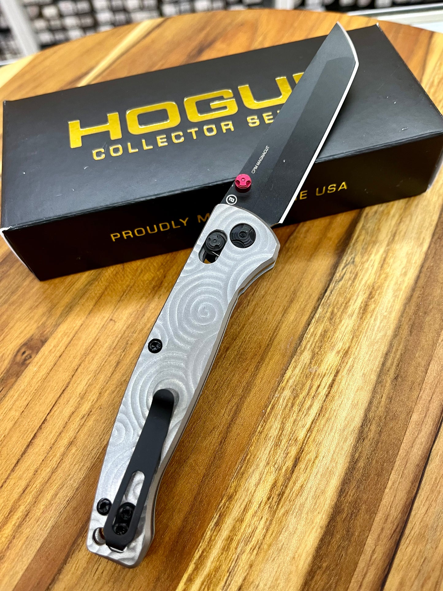 Hogue 24490-LIM Mysto Titanium Magnacut Black Tanto Folder
