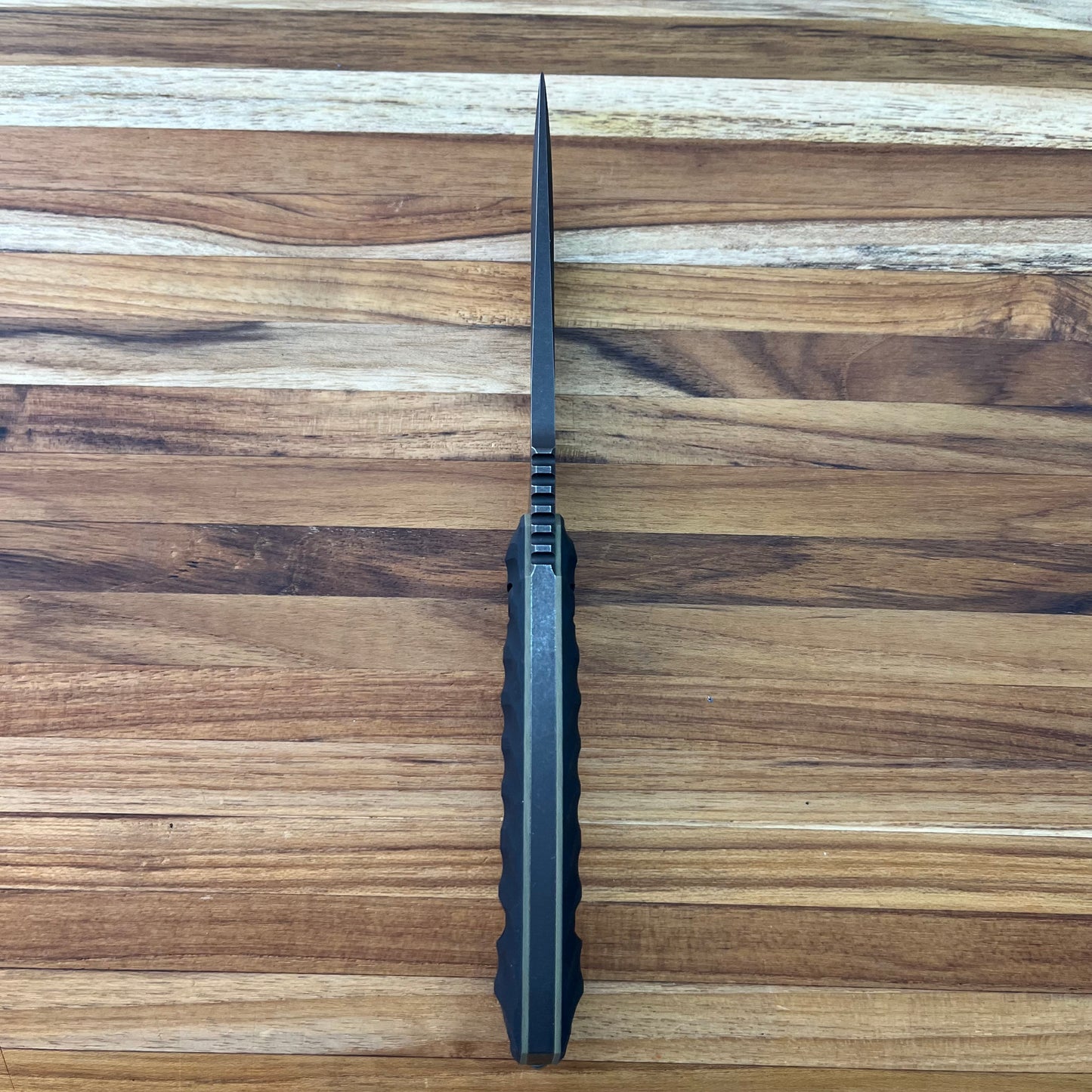 Toor Frontline 4" Bomber Black Brauler w/ Sheath