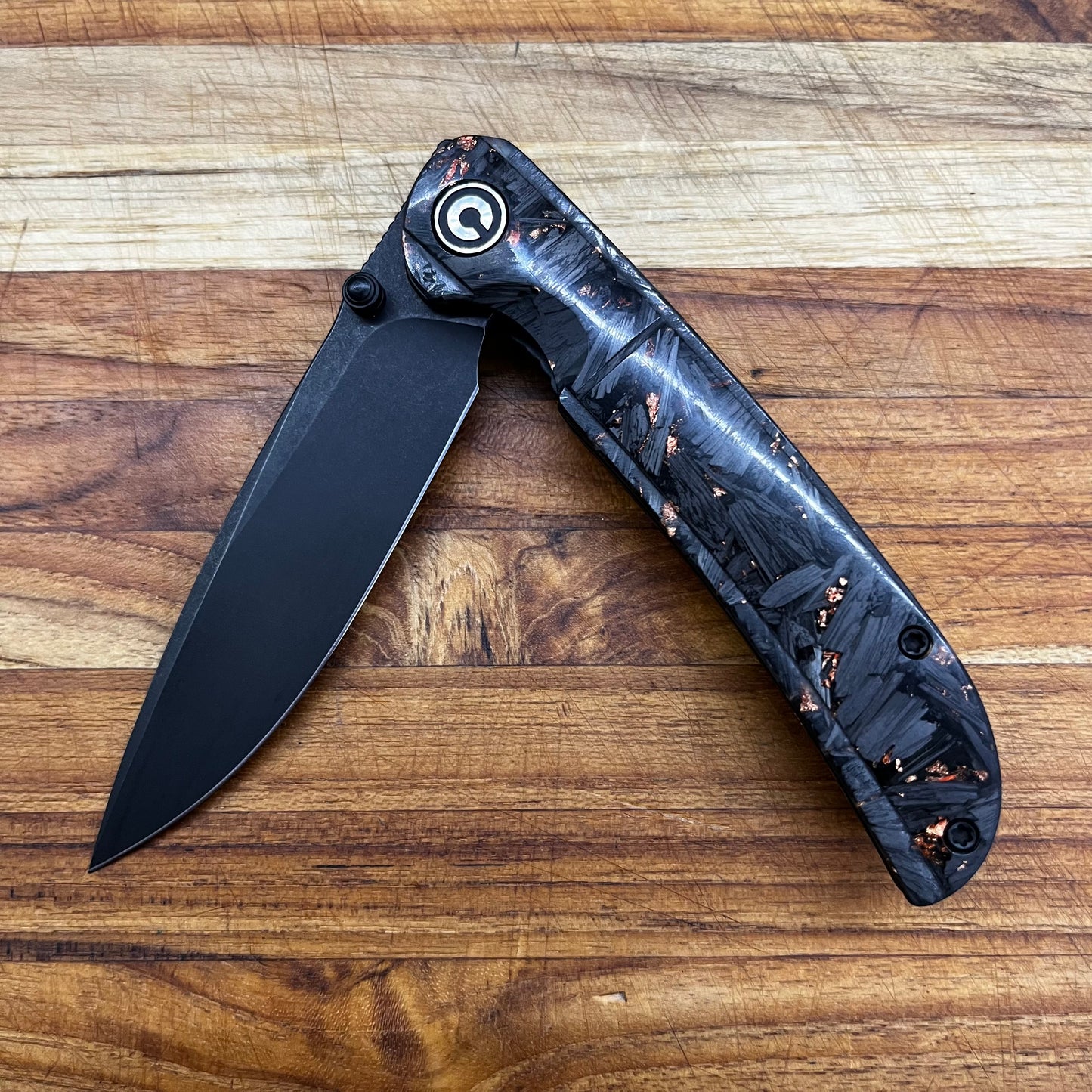 *DISCONTINUED* Civivi Imperium 3.5" Folding Knife w/ Shredded Carbon Fiber & Copper Handle