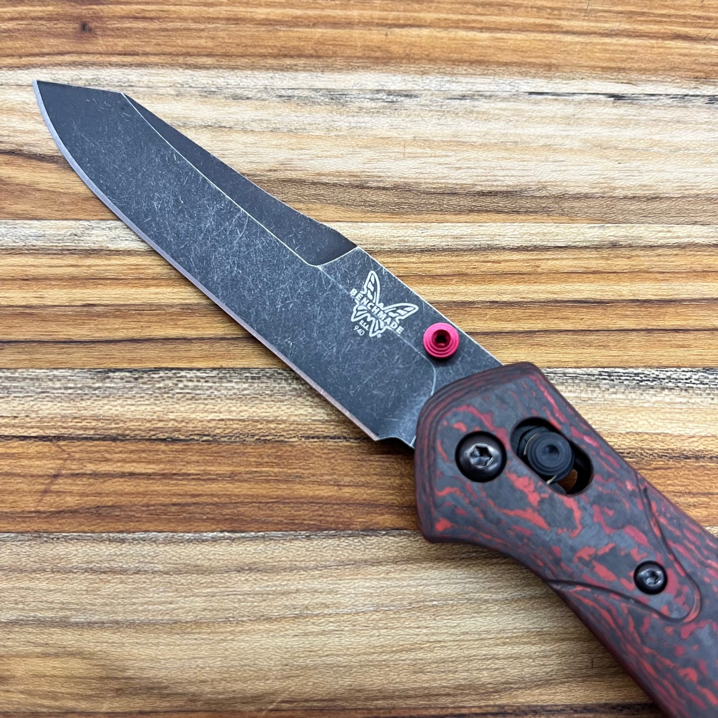 Benchmade *Limited Edition* Osborne 3.5" Folding Knife w/ Lava Flow Fatcarbon Handle