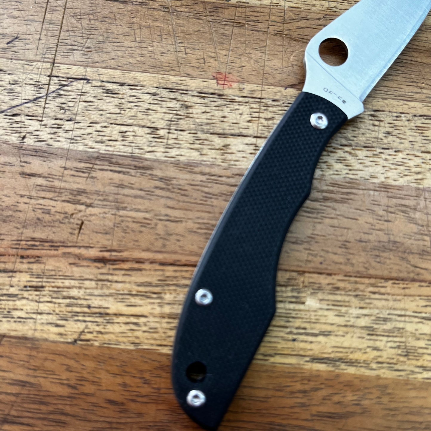 Spyderco Grasshopper 2" Folding Knife Black Handle