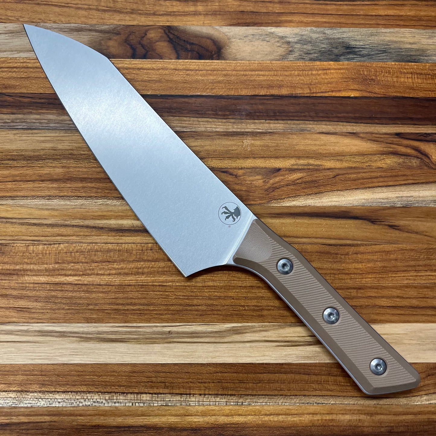 Microtech Culinary 8" Chef's Knife w/ Coyote Tan G10 Handle