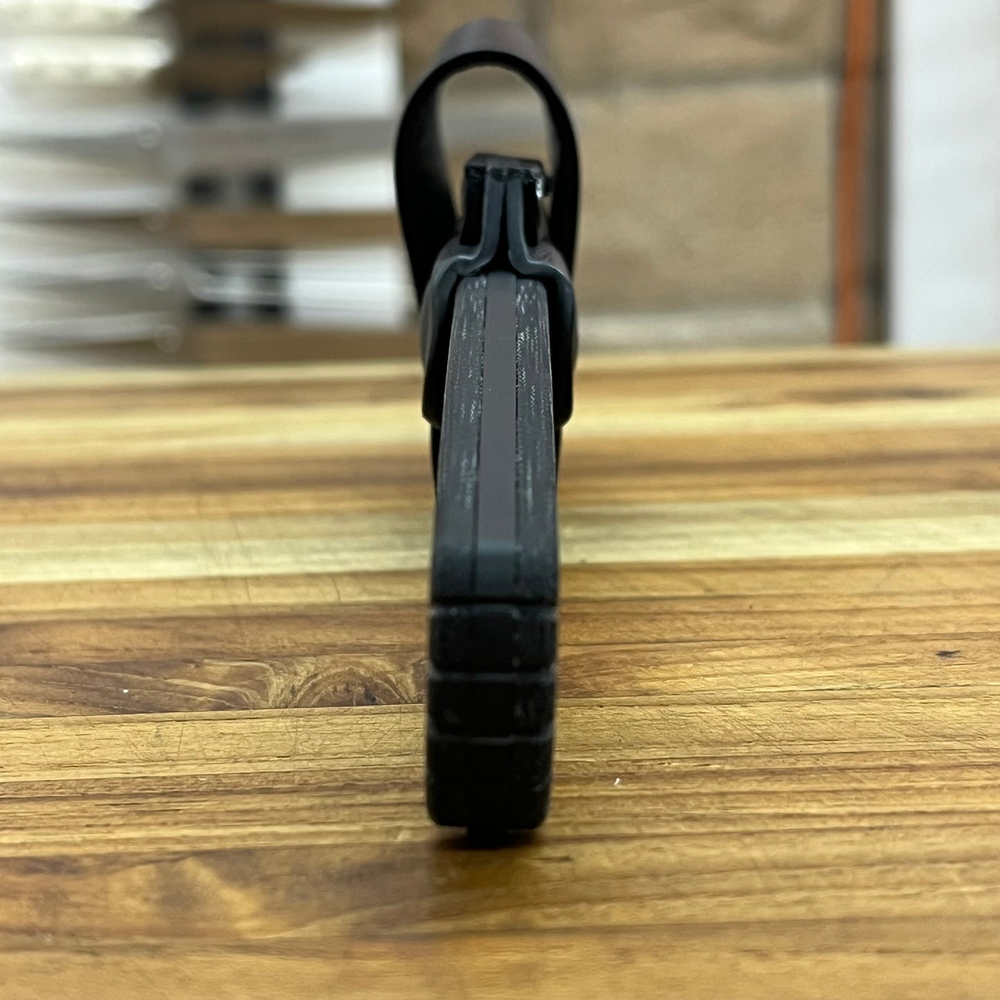 Benchmade Dacian 3.25" Fixed Blade w/ Black Canvas Micarta Handle & Black Leather/Boltaron Sheath