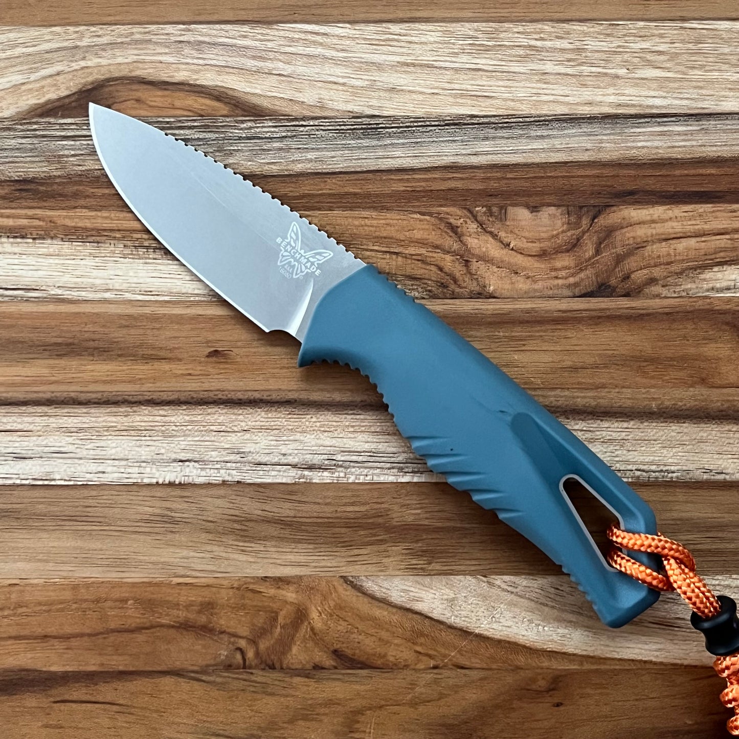 Benchmade Intersect 2.75" Fixed Blade w/ Sheath & Depth Blue Santoprene