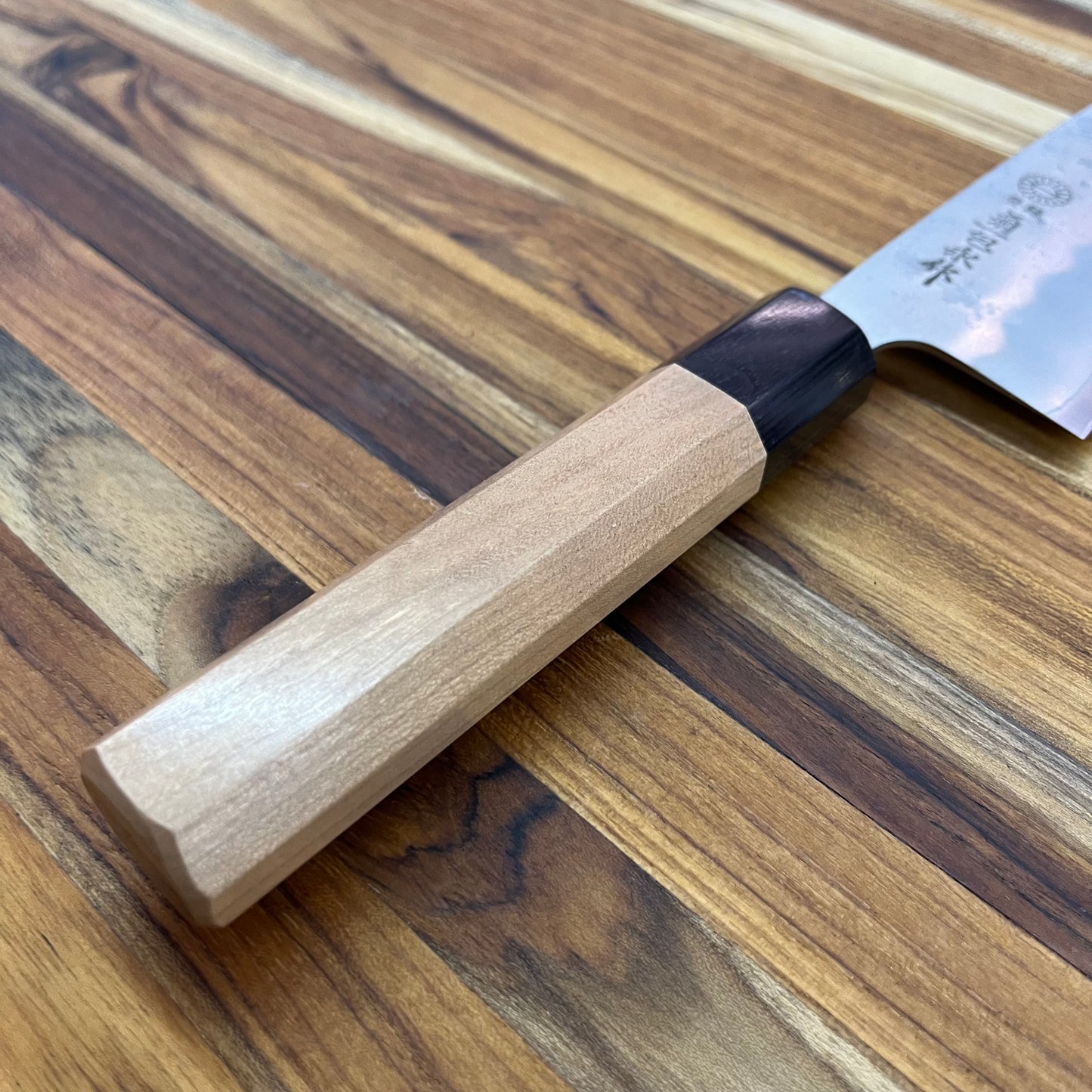 Kikuichi *LIMITED EDITION* Ginsan Nashiji 165mm (6.5") Santoku w/ Cherry Handle