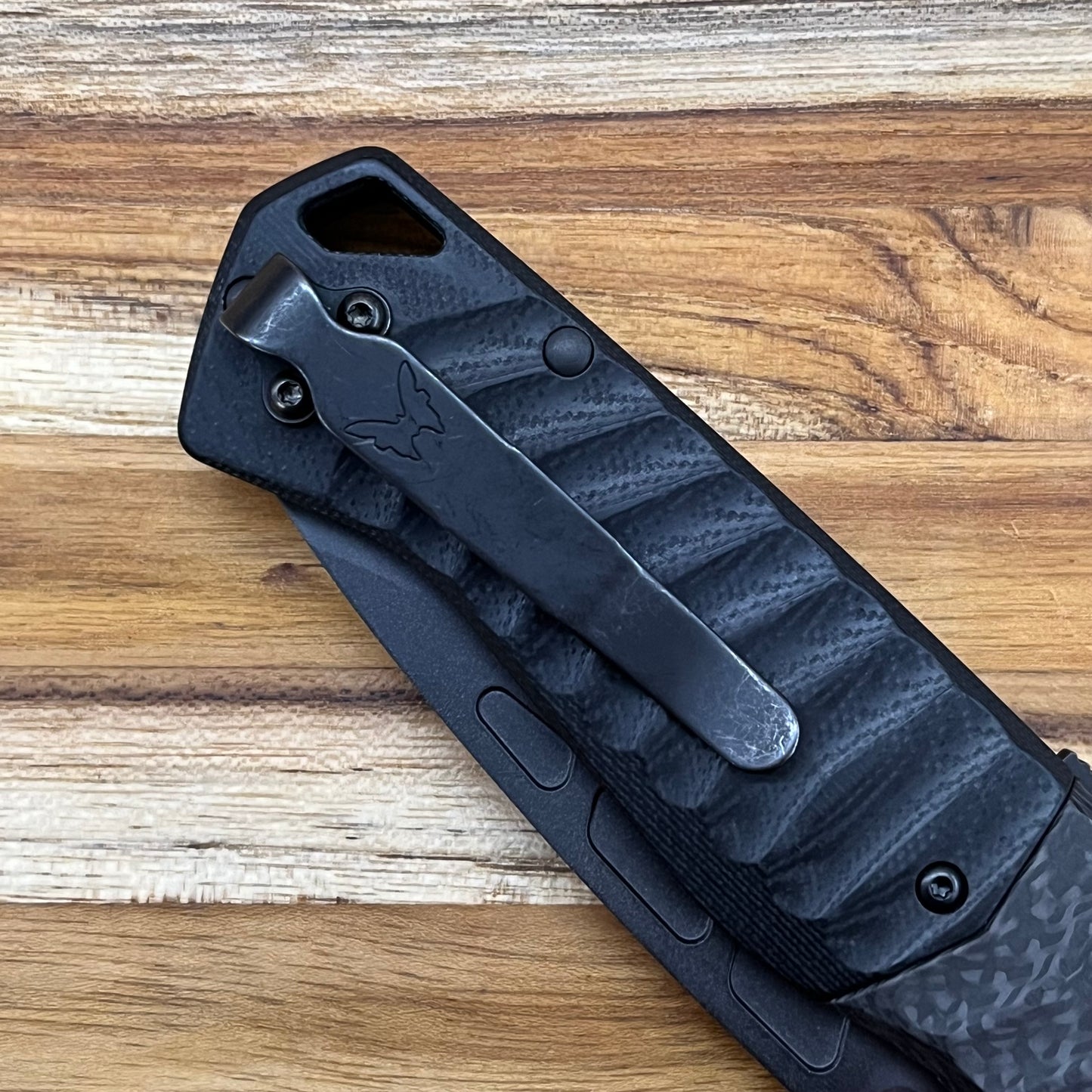Benchmade PSK 3.5" Folding Knife w/ Carbon Fiber & Black G10 Handle