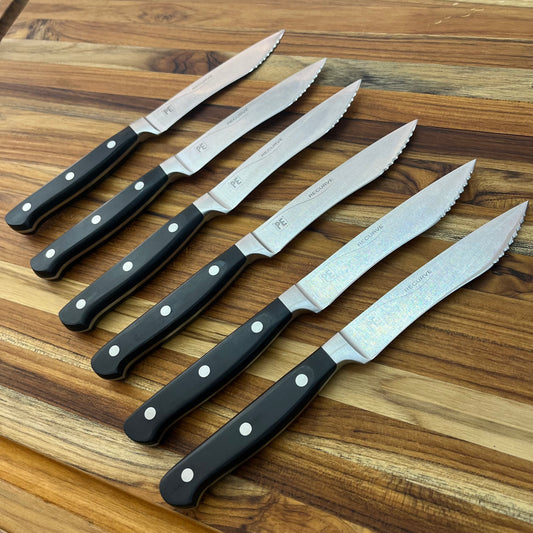 PEC Recurve 6pc Steak Knife Bundle