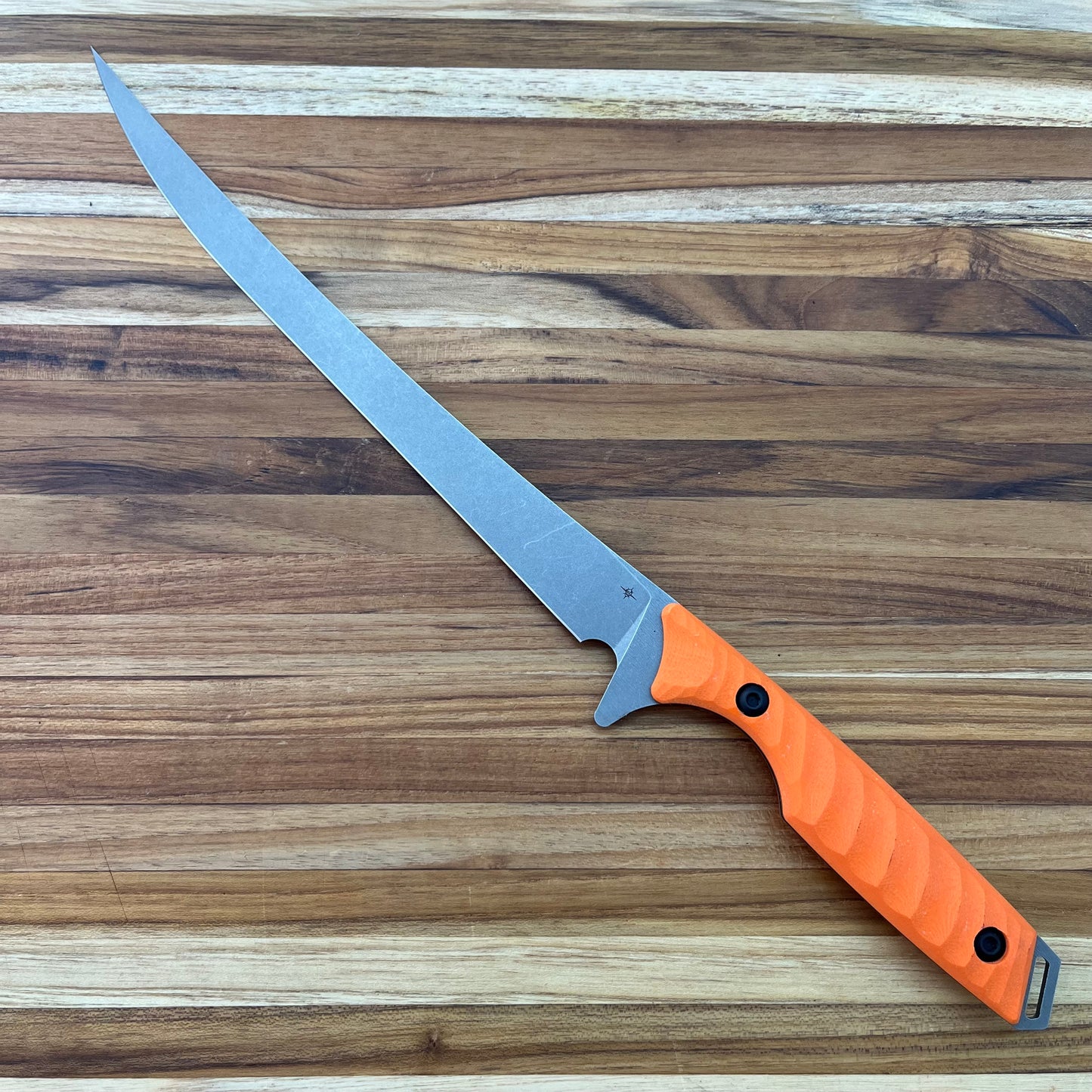 Toor Outdoor Avalon 9" Fillet Knife w/ Blaze Orange G10 Handle & Kydex Sheath