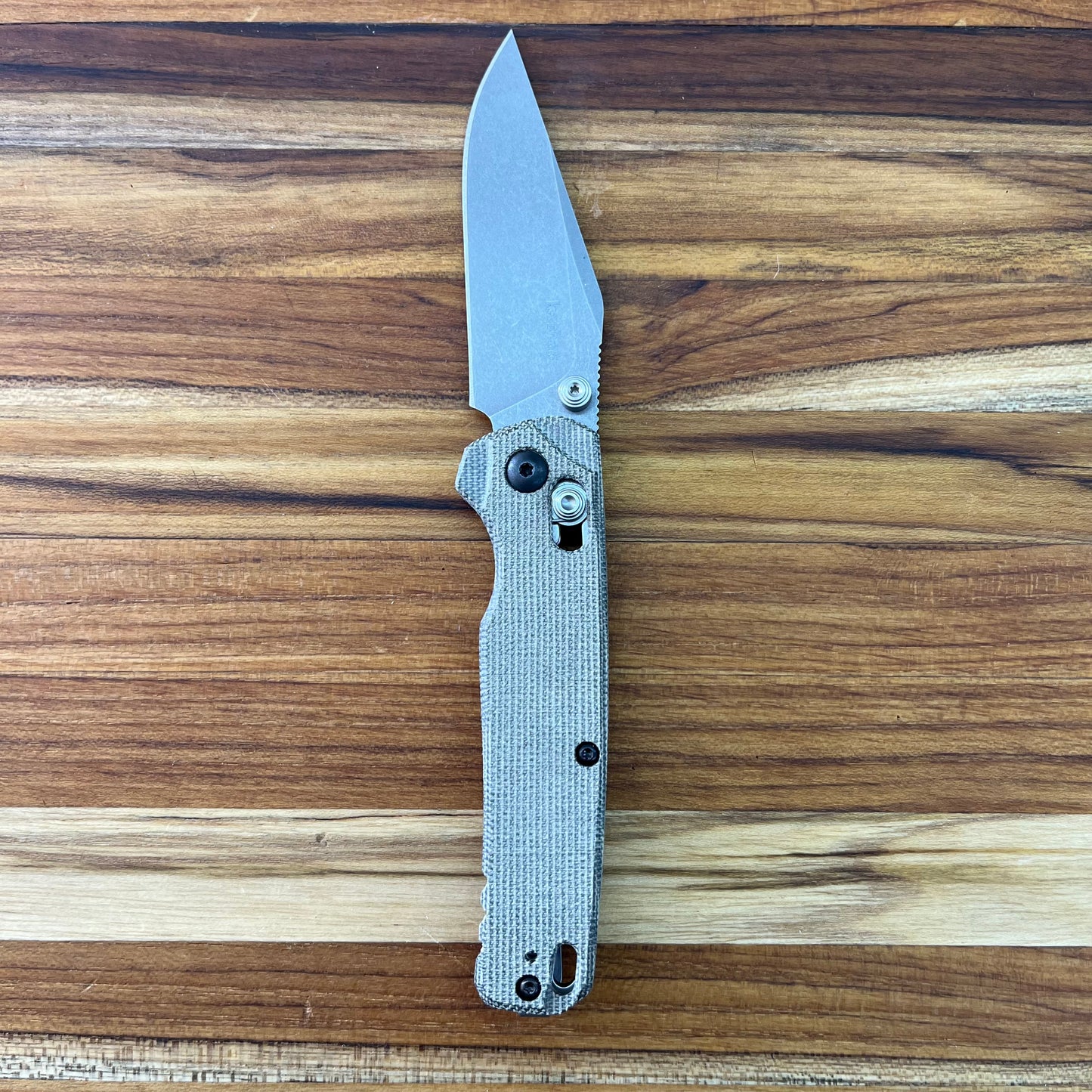 Kershaw Bel Air Clip Point 3" Folding Knife w/ Olive Canvas Micarta Handle