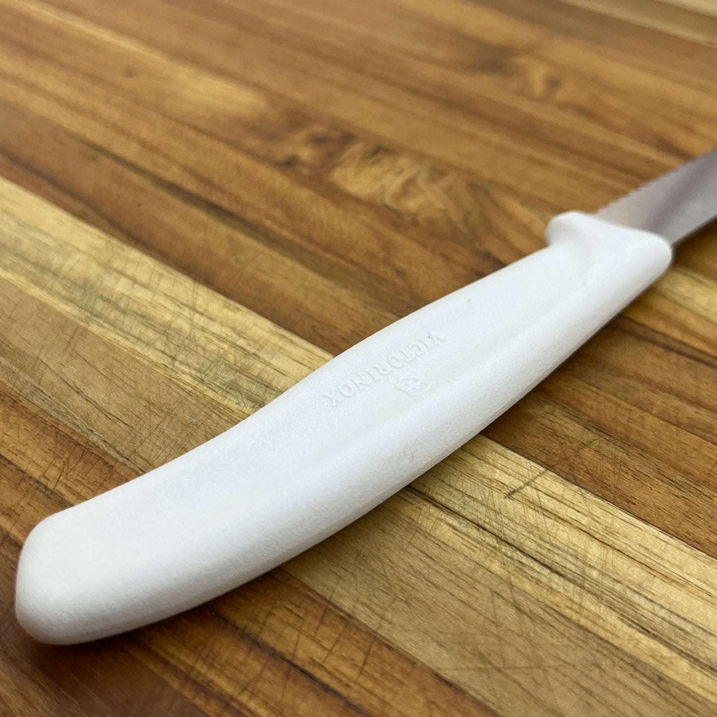 Victorinox Swiss Classic 3.25" Serrated Paring Knife w/ White Handle