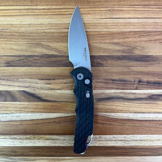 Pro-Tech TR-5 Integrity 3.25" Auto w/ Black Feather Textured Handle