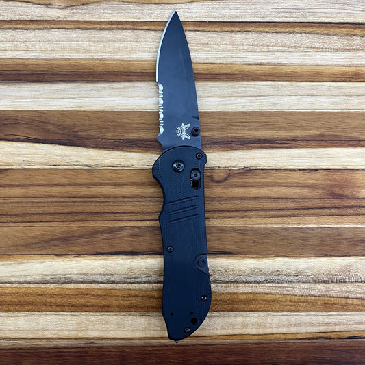 Benchmade Tactical Triage 3.5" All Black P/S Rescue Folding Knife