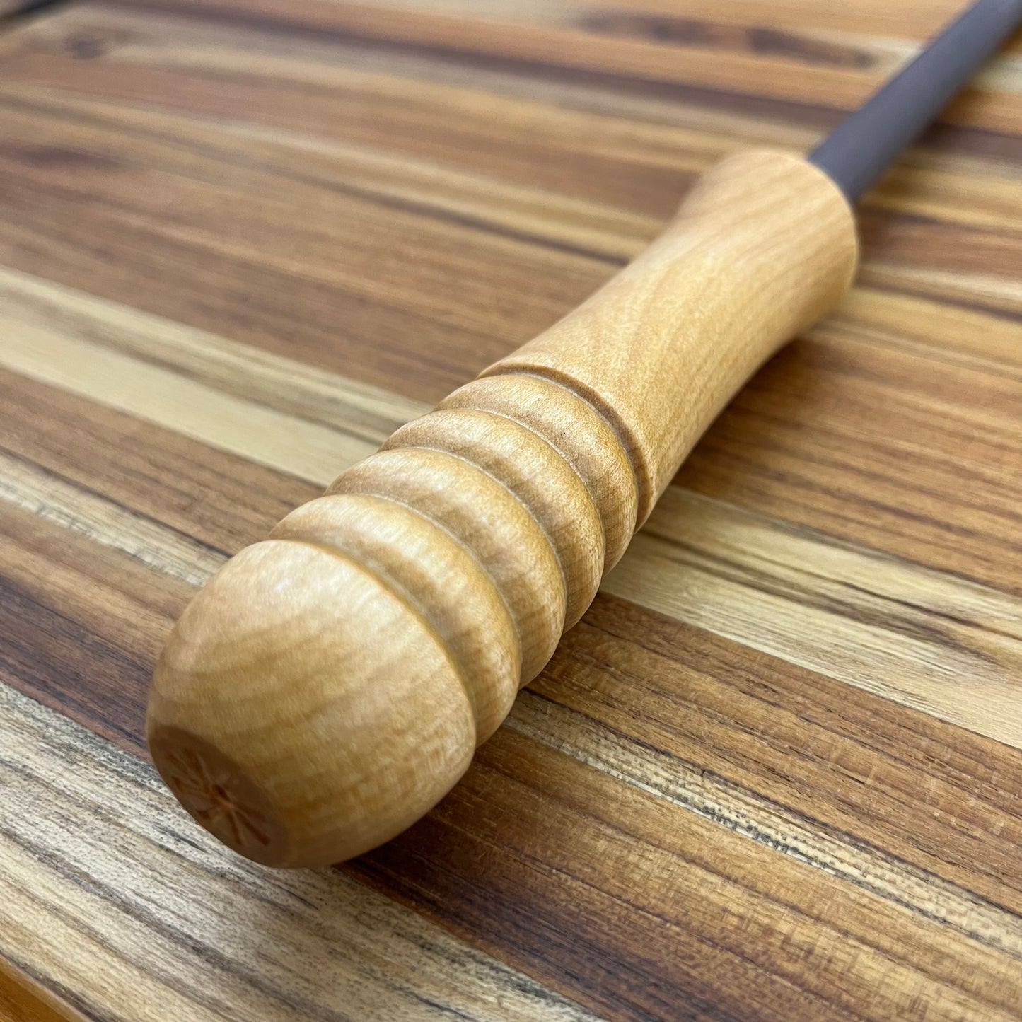PEC Medium Ceramic 10" Honing Rod w/ Natural Handle