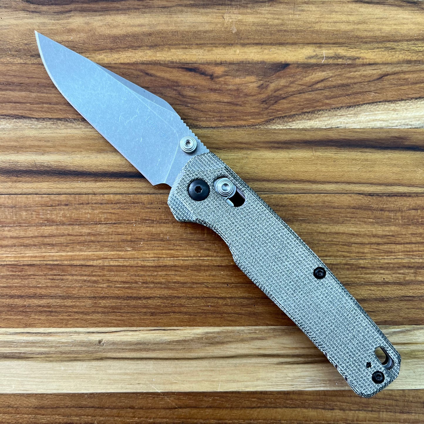 Kershaw Bel Air Clip Point 3" Folding Knife w/ Olive Canvas Micarta Handle