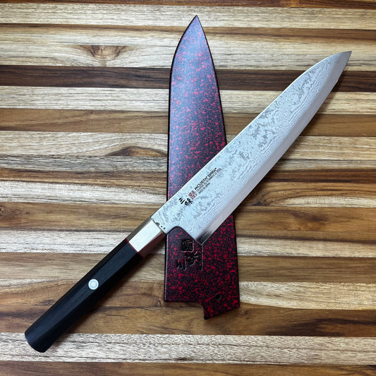 Mcusta Zanmai Red Lacquer 210mm (8.25") Gyuto Saya w/ Pin