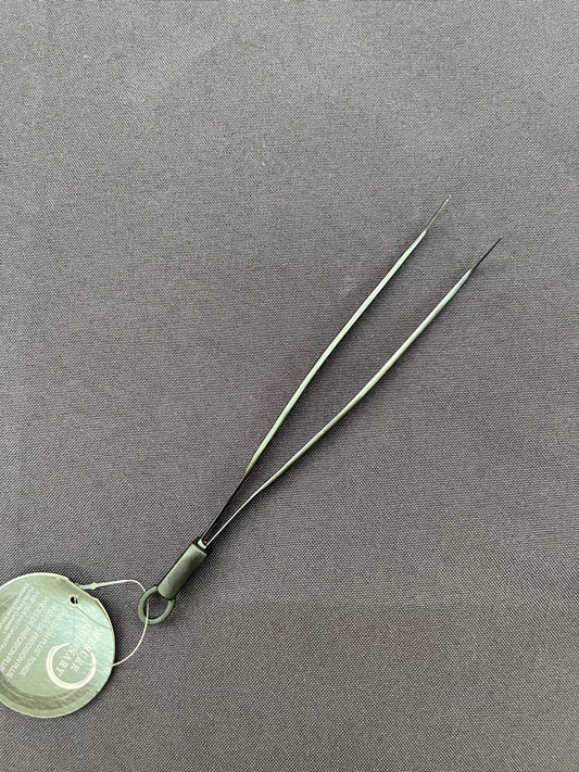 Mercer Tool Precision Plus 6.25" Matte Black Curved Plating Tong