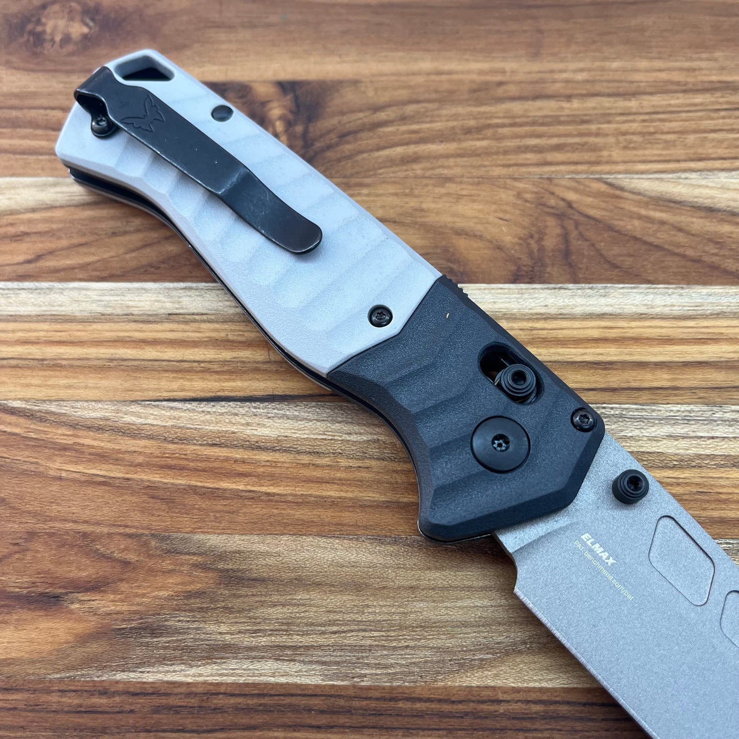 Benchmade PSK 3.5" Folding Knife w/ Tempest Gray & Storm Gray Grivory Handle