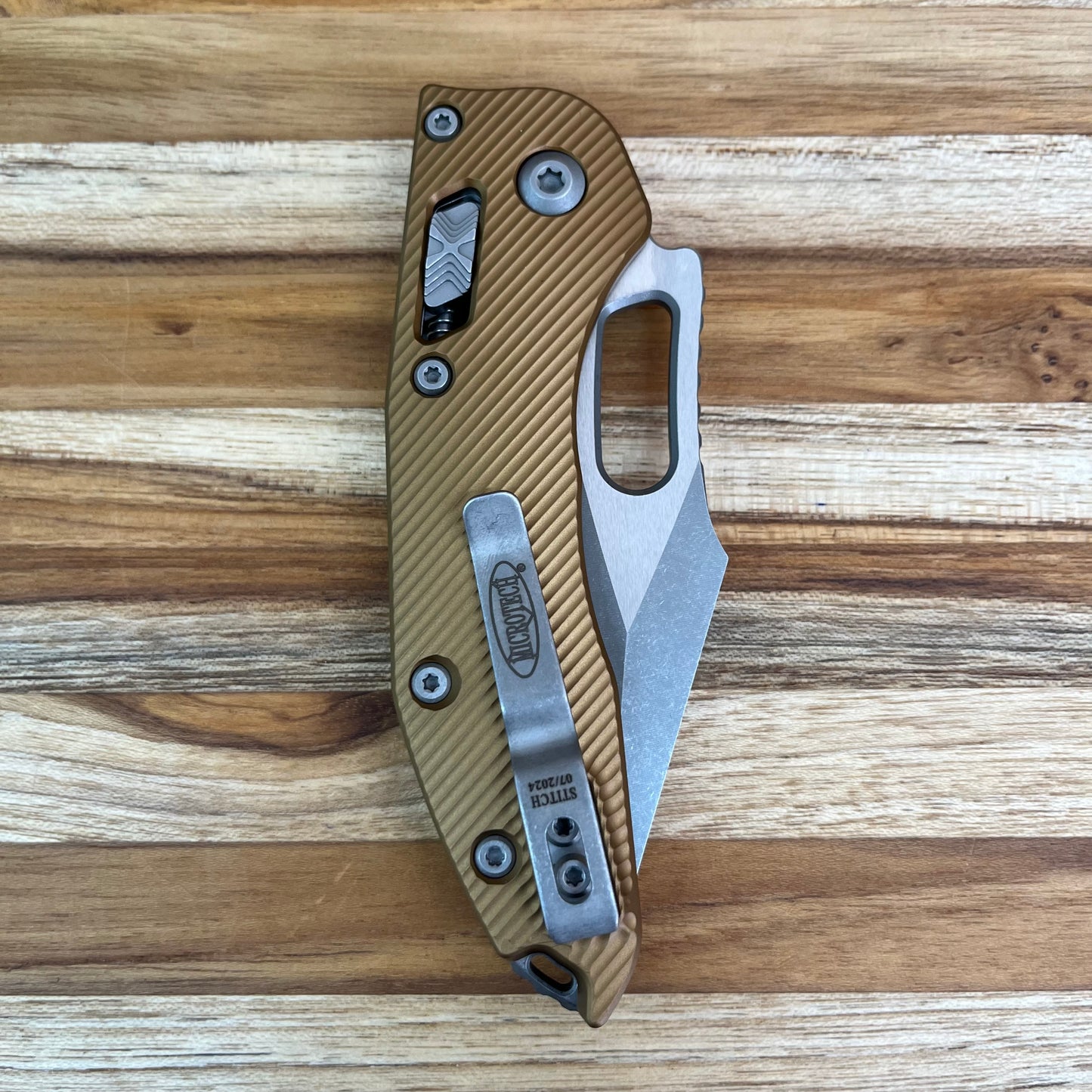 Microtech Stitch 3.5" Folding Knife w/ RAM-LOK