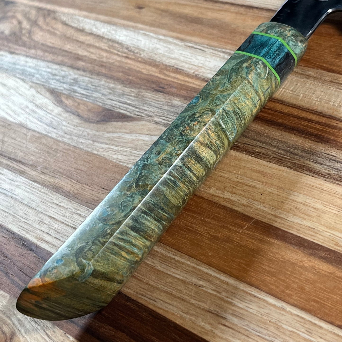 Baldwin Blades 225mm (9") Gyuto w/ Green Black Ash Handle