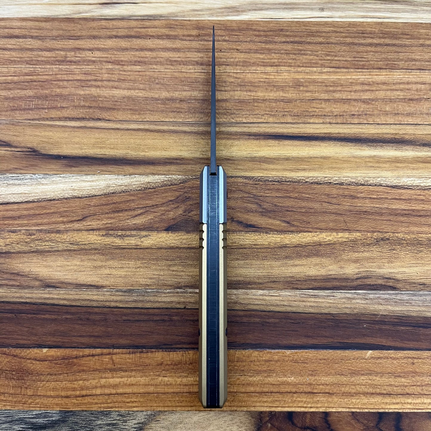 Benchmade Successor Folding Knife w/ Ash Grey & Burnt Brass Aluminum Handle