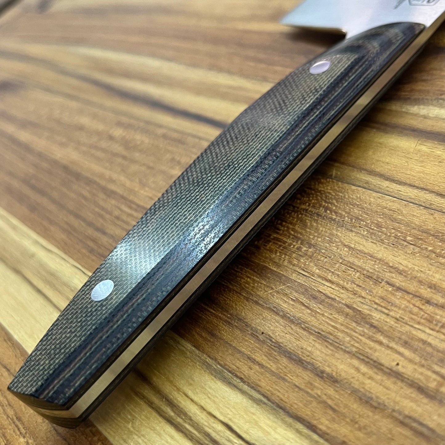 Patterson Forge Semi-Custom 200mm (8") Chef's Knife w/ Canvas Micarta Handle