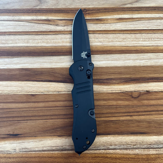 *DISCONTINUED* Benchmade Tactical Triage 3.5" All Black Rescue Folding Knife