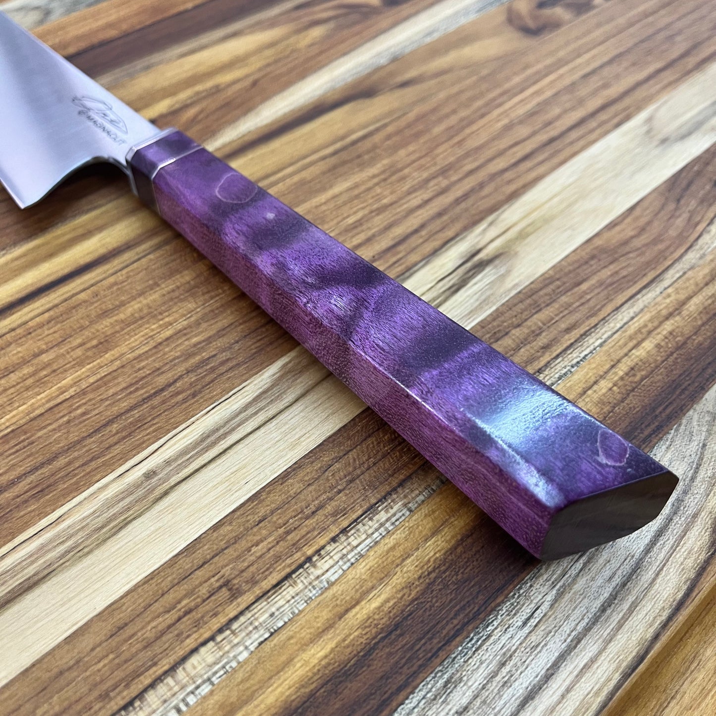 Alfredo Faccipieri ONE 200mm (7.75") Gyuto w/ Purple Quilted Maple Handle