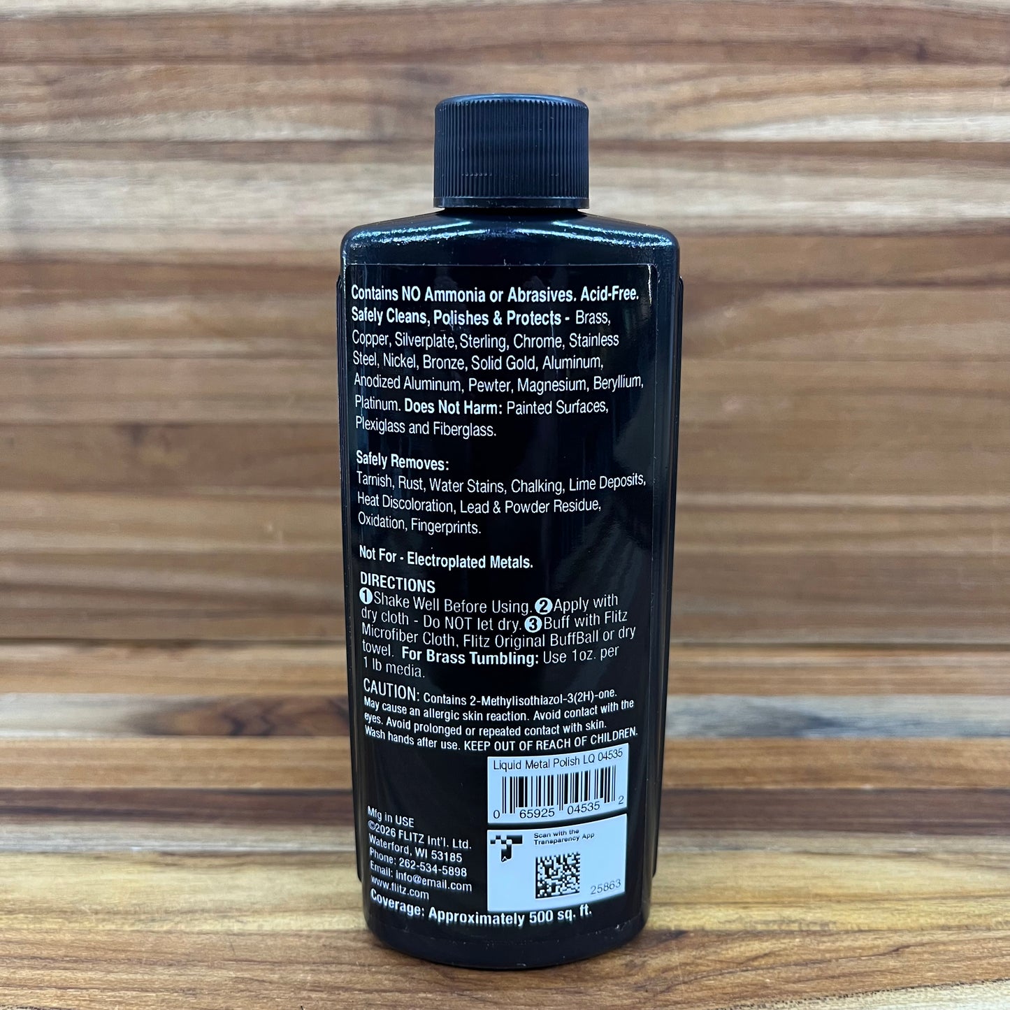 Liquid Polish for Metal, Fiberglass, Plastic & Paint - 3.4 oz. Bottle