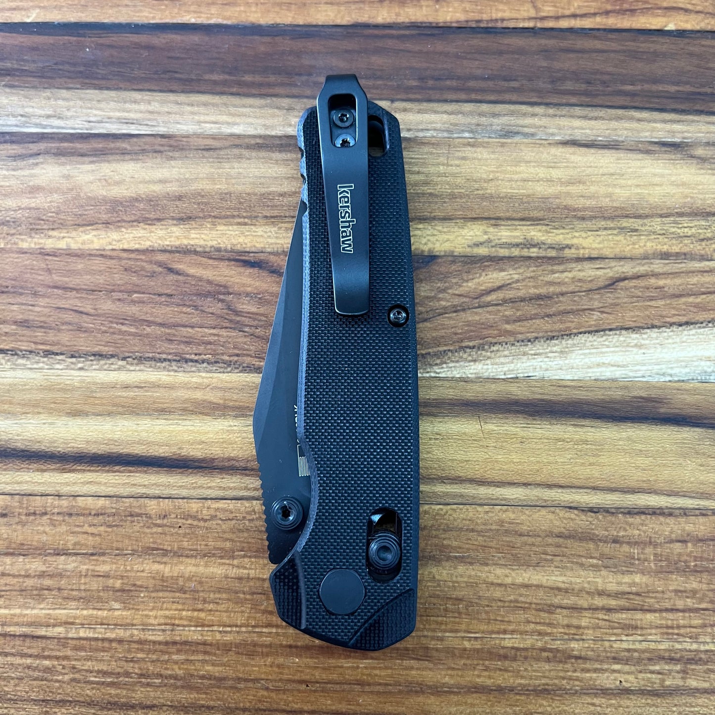 Kershaw Bel Air Clip Point 3" All Black Folding Knife w/ G10 Handle