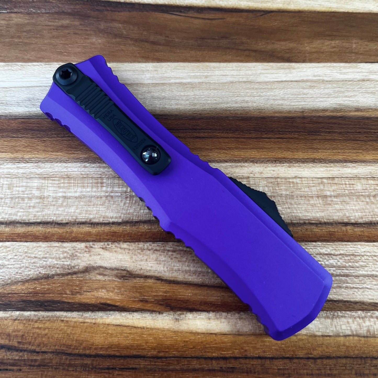 Microtech Hera II Mini 3" OTF w/ Purple Handle