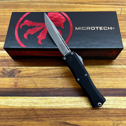 Microtech Hera II Mini S/E 3" OTF w/ Black Aluminum Handle