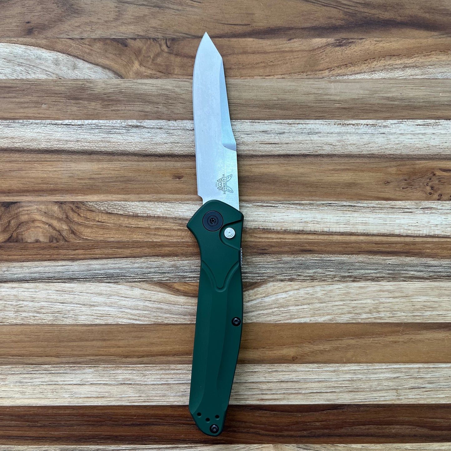 Benchmade Osborne 3.5" Auto w/ Green Aluminum Handle