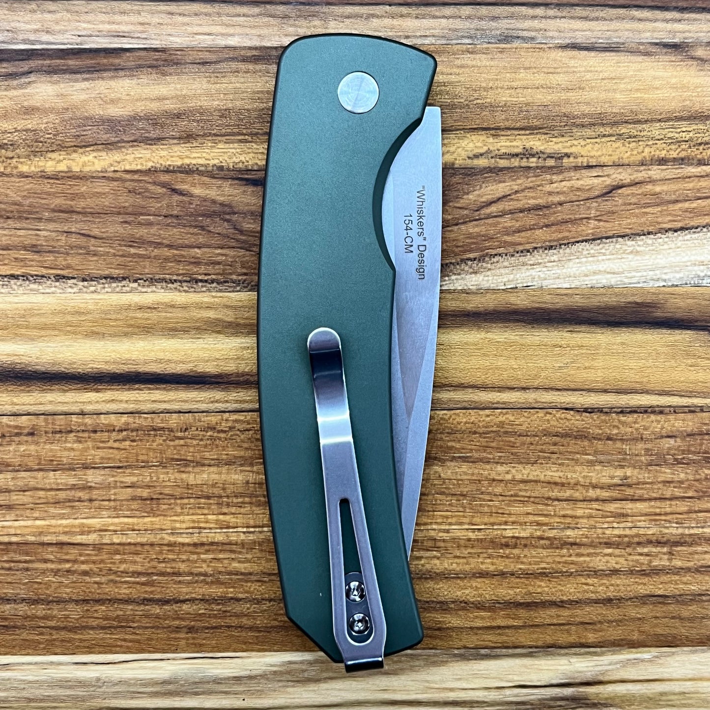 Pro-Tech Magic 2 "Whiskers" 3.75" Auto w/ Green Handle