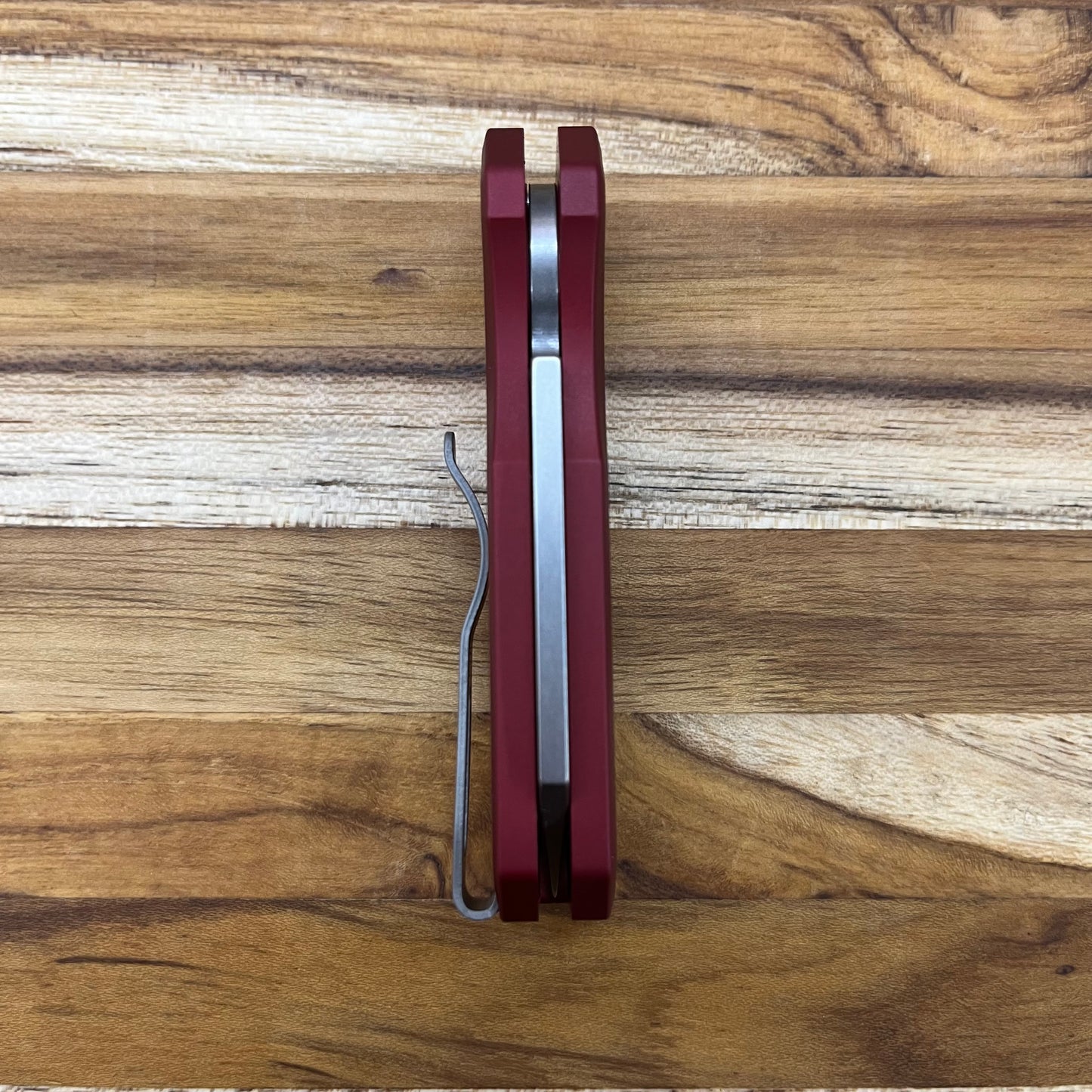 Pro-Tech Runt 5 2" Stonewash Auto w/ MagnaCut & Red Aluminum Handle