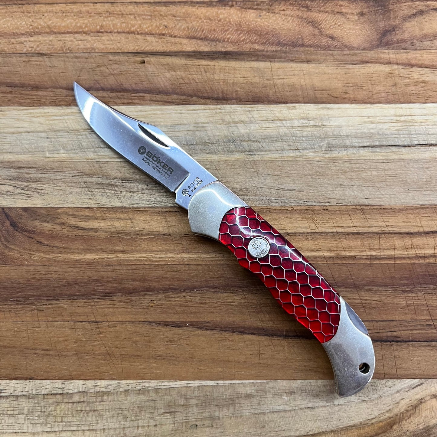 Boker Boyscout 3" Red Honeycomb