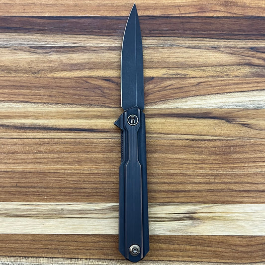 WE Knife Peer 3.5" Flipping Knife w/ Black Titanium & Copper Handle