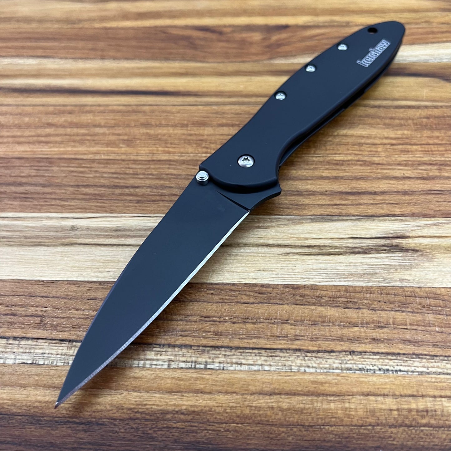 Kershaw Leek 3" Flipping Knife w/ Black Blade & Aluminum Handle