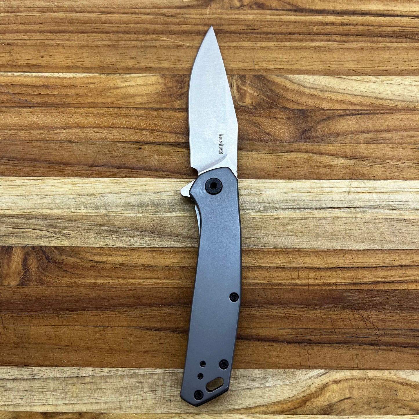 Kershaw Align 3" Flipping Knife w/ Grey PVD Stainless Handle