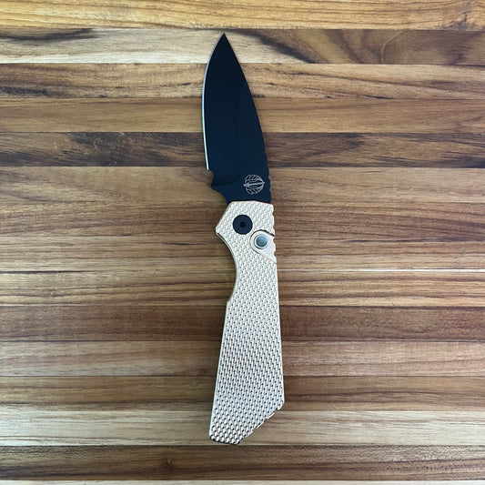 Pro-Tech Strider PT+ 2.5" Auto w/ Textured AlBronze Handle