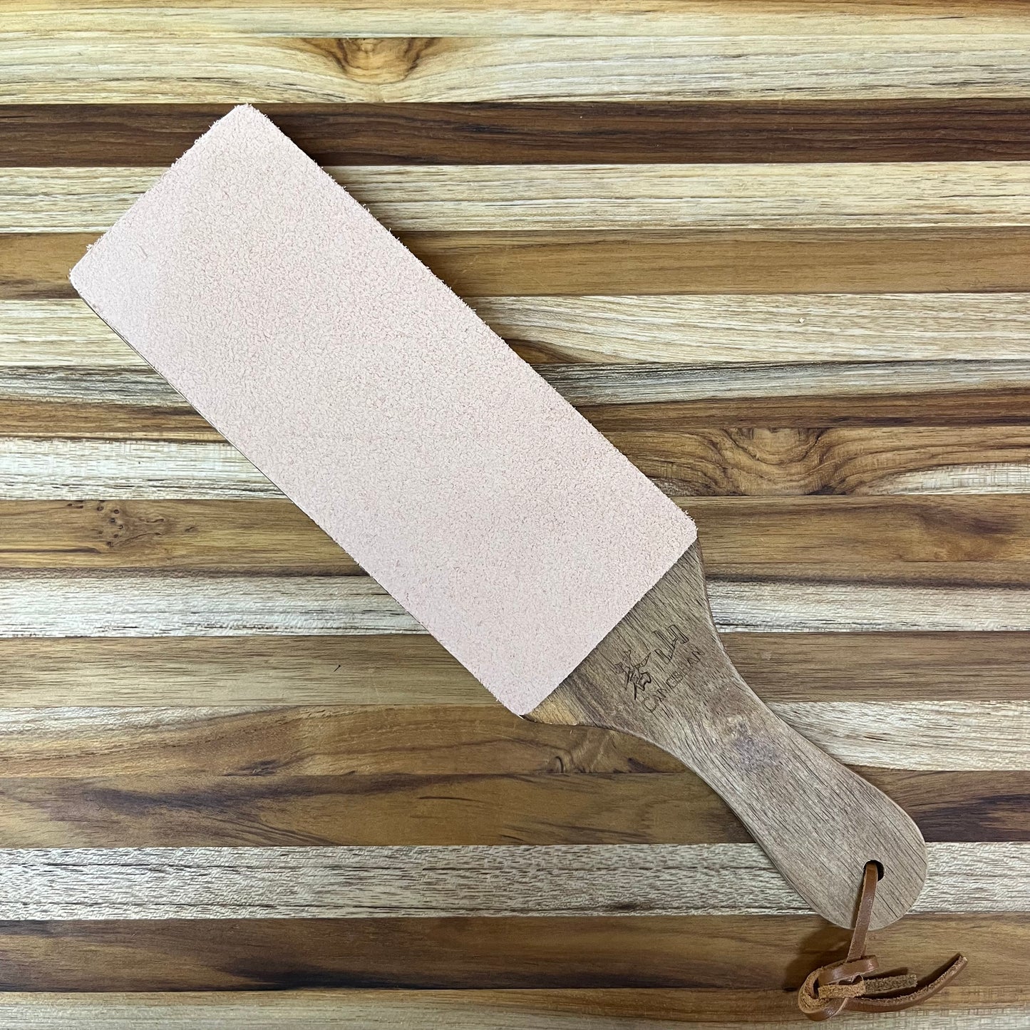 Cangshan Two-Sided Leather Paddle Strop