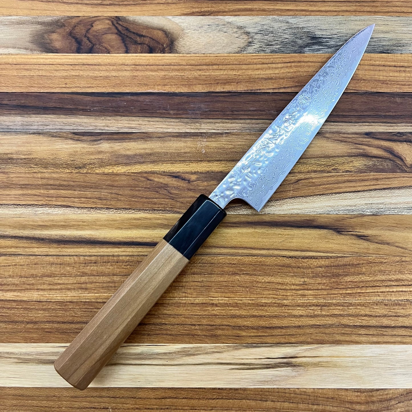Kikuichi 67 Layer Mirror Damascus Tsuchime 135mm (5.25") Petty