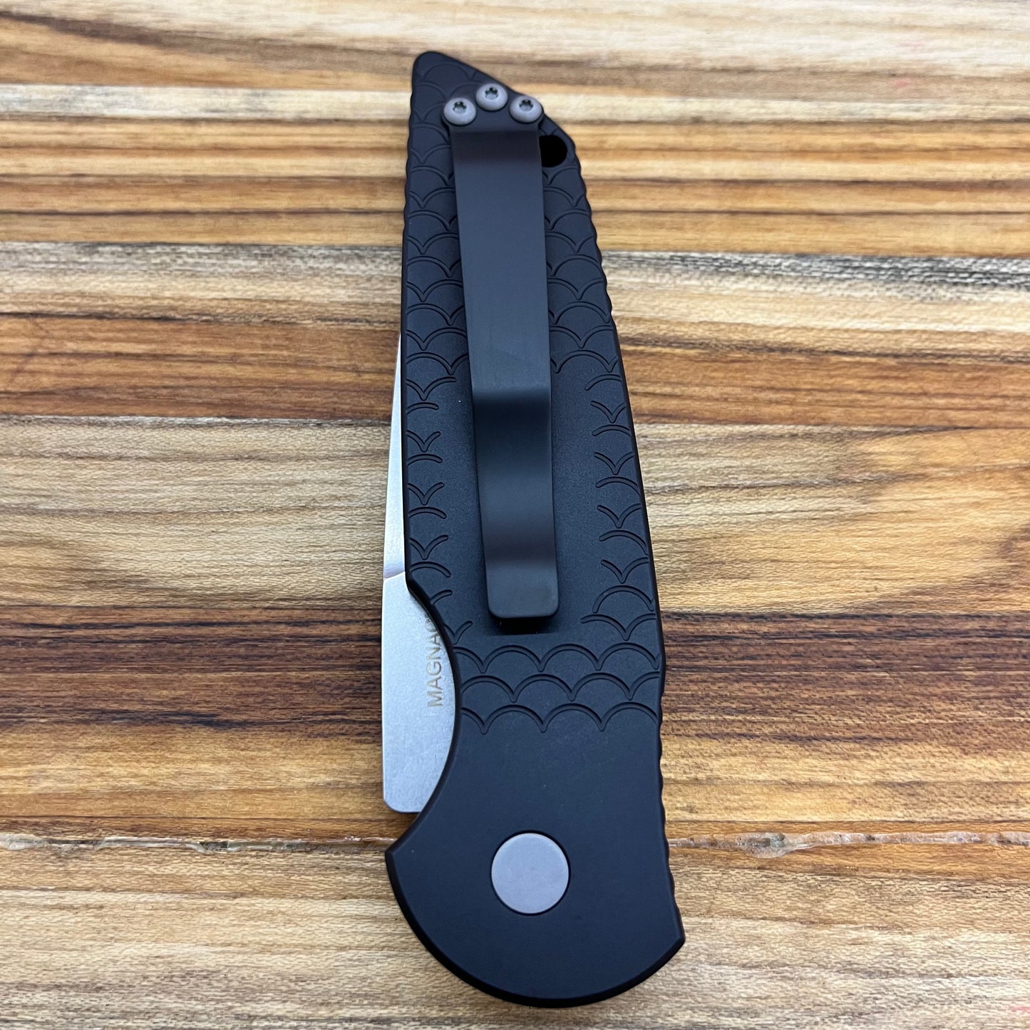 Pro-Tech TR-3 3.5" Auto w/ MagnaCut & Black Fishscale Aluminum Handle
