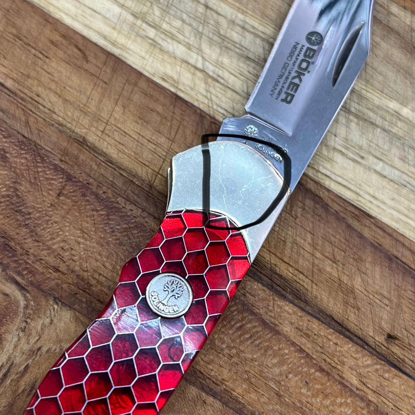*DISCONTINUED* Boker Boy Scout 2.25" Red Honeycomb