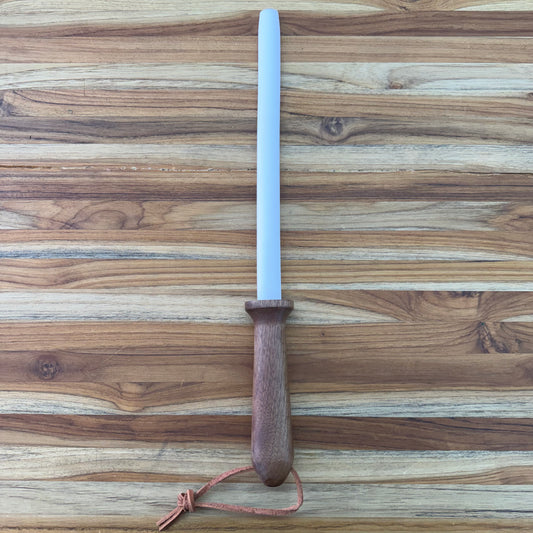 Cangshan Superfine Ceramic 10" Honing Rod w/ Black Walnut Handle