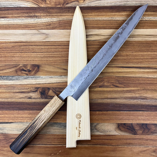 Kikuichi Magnetic Saya 240mm (9.5") Sujihiki w/ Poplar Wood
